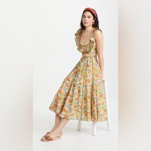 Alemais Cabana Midi Apron Dress NWOT Size 4 AU (Size 0 US)